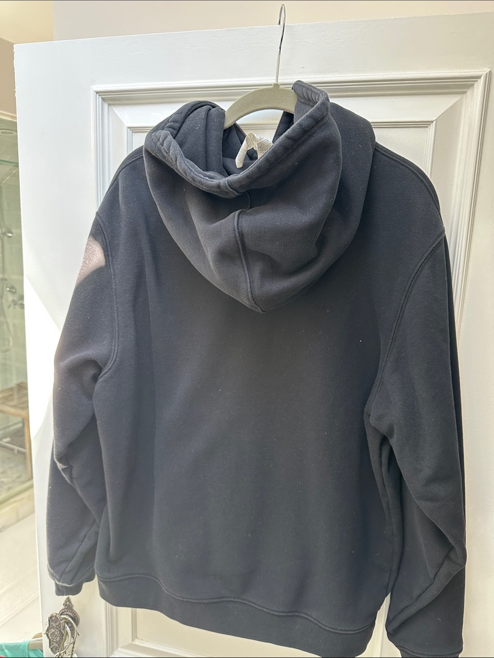 Alo Black Heavy Pullover Hoodie - Classic Cozy Sweatshirt - Picture 3 of 3